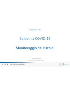 Epidemia COVID-19 Monitoraggio del rischio