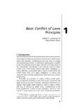 Basic Conflict of Laws Principles - American Bar …