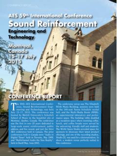 AES 59th Sound Reinforcement