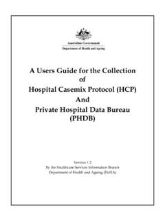 A Users Guide for the Collection of Hospital …