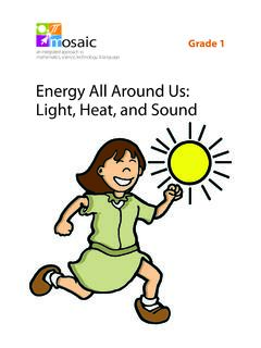 Energy All Around Us: Light, Heat, and Sound - SEDL