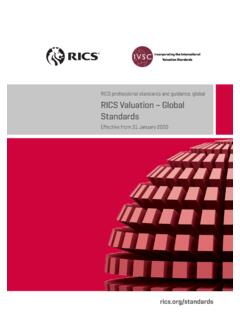 RICS professional standards and guidance, global RICS ...