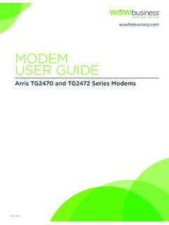 Advanced Modem User Guide - WOW! Business