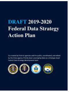 DRAFT 2019-2020 Federal Data Strategy Action Plan