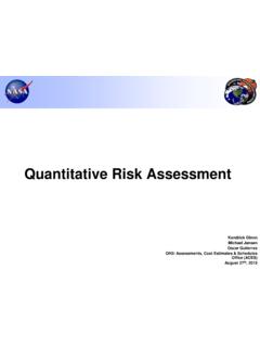 Quantitative Risk Assessment - NASA