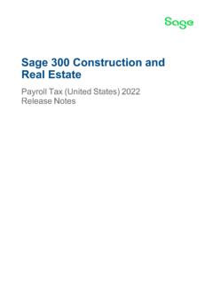 Sage 300 Construction and Real Estate