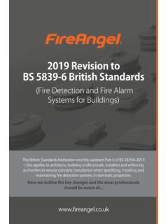 2019 Revision to BS 5839-6 British Standards - FireAngel