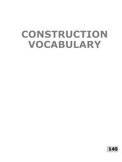 CONSTRUCTION VOCABULARY - University of Virginia