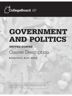 GOVERNMENT AND POLITICS - …