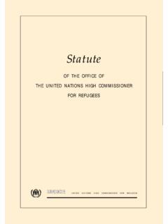 Statute - UNHCR