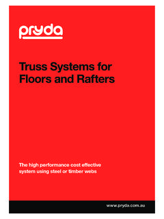 Truss Systems for Floors and Rafters - Pryda Australia