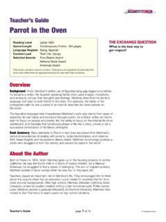 Teacher’s Guide Parrot in the Oven - leonaqsiela.com