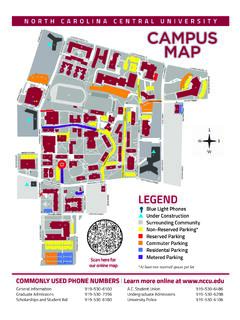 NCCU Campus Map - North Carolina Central University