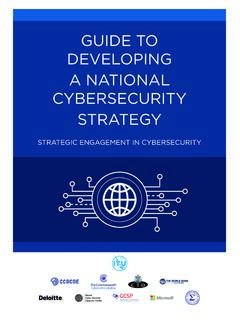 GUIDE TO DEVELOPING A NATIONAL CYBERSECURITY …