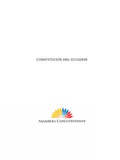 Constituci&#243;n del Ecuador (2008) - ACNUR