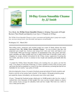 10-Day Green Smoothie Cleanse by JJ Smith