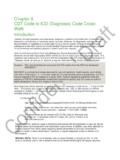 Chapter 9. CDT Code to ICD (Diagnosis) Code Cross- Walk