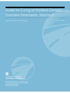 Concrete Pavements, Volume II Guide for Curing of Portland ...