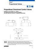 Proportional Directional Control Valves - Eaton
