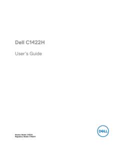 Dell C1422H User’s Guide