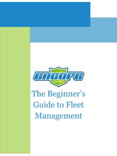 The Beginner's Guide to Fleet Management - Encore …