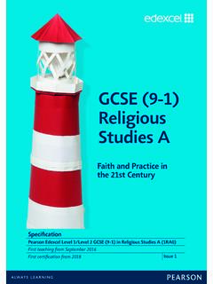 GCSE (9-1) Religious Studies A - Edexcel