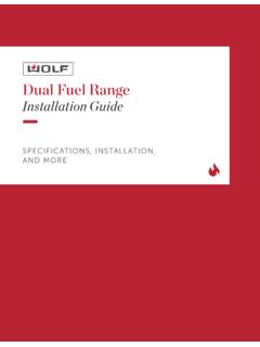 Dual Fuel Range Installation Guide - Sub-Zero