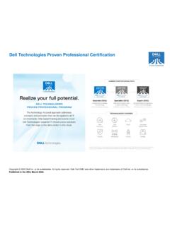 Dell Technologies Proven Professional Certification