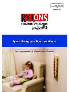 Rytons Background Room Ventilators - Rytons Building …