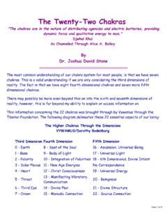 The Twenty-Two Chakras - Interdimensional Healing Light
