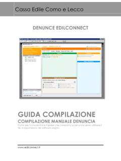 Denunce EdilConnect - Guida compilazione manuale