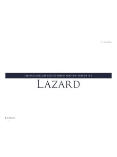 Lazard’s Levelized Cost of Energy Analysis—Version 13