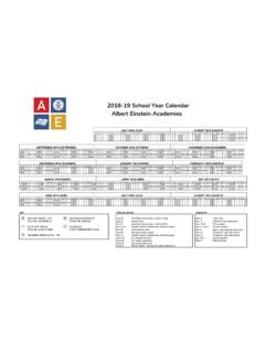 2018-19 School Year Calendar Albert Einstein …