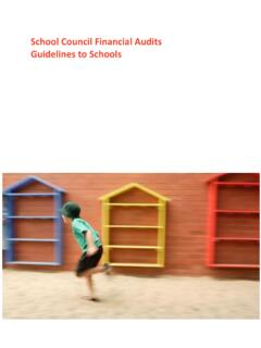 School Council Financial Audits Guidelines to Schools