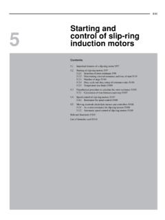 Starting andcontrol of slip-ring 5