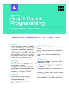 LESSON NAME: Graph Paper Programming - Code.org