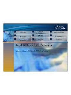 Medical Education Implant Procedure Concepts