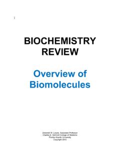 Overview of Biomolecules Book - College of Medicine