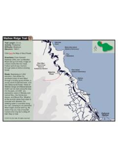 Waihee Ridge Trail MAP 1