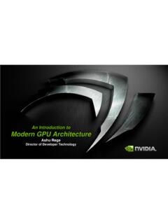 An Introduction to Modern GPU Architecture - Nvidia