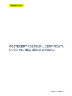 Guida Mail Postecert - Poste Italiane