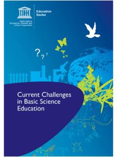 Current Challenges in Basic Science Education - …