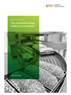 The Food &amp; Beverage Industry in Germany
