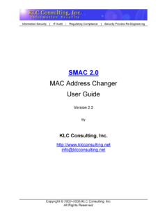 SMAC MAC Address Changer (Spoofer)