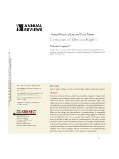 Critiques of Human Rights - UiO