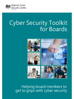 NCSC Cyber Security Toolkit for Boards - NCSC.GOV.UK