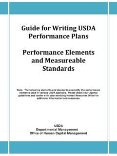 Recommended Elements and Standards - USDA