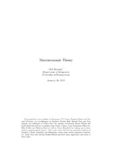 Macroeconomic Theory - SSCC