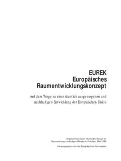 EUREK Europ&#228;isches Raumentwicklungskonzept