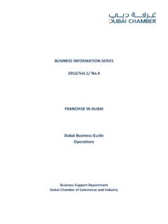 BUSINESS INFORMATION SERIES 2012/Vol.1/ No.4 FRANCHISE IN ...